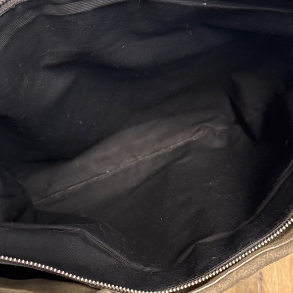 All Saints Fleur De Lis East West Tote Bag grey/brown cow leather - Picture 10 of 13